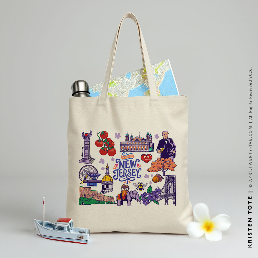 Kristen | New Jersey Canvas Tote