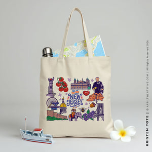 Kristen | New Jersey Canvas Tote