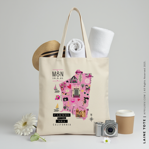 LAINE | Carmel by the Sea, California Map Tote