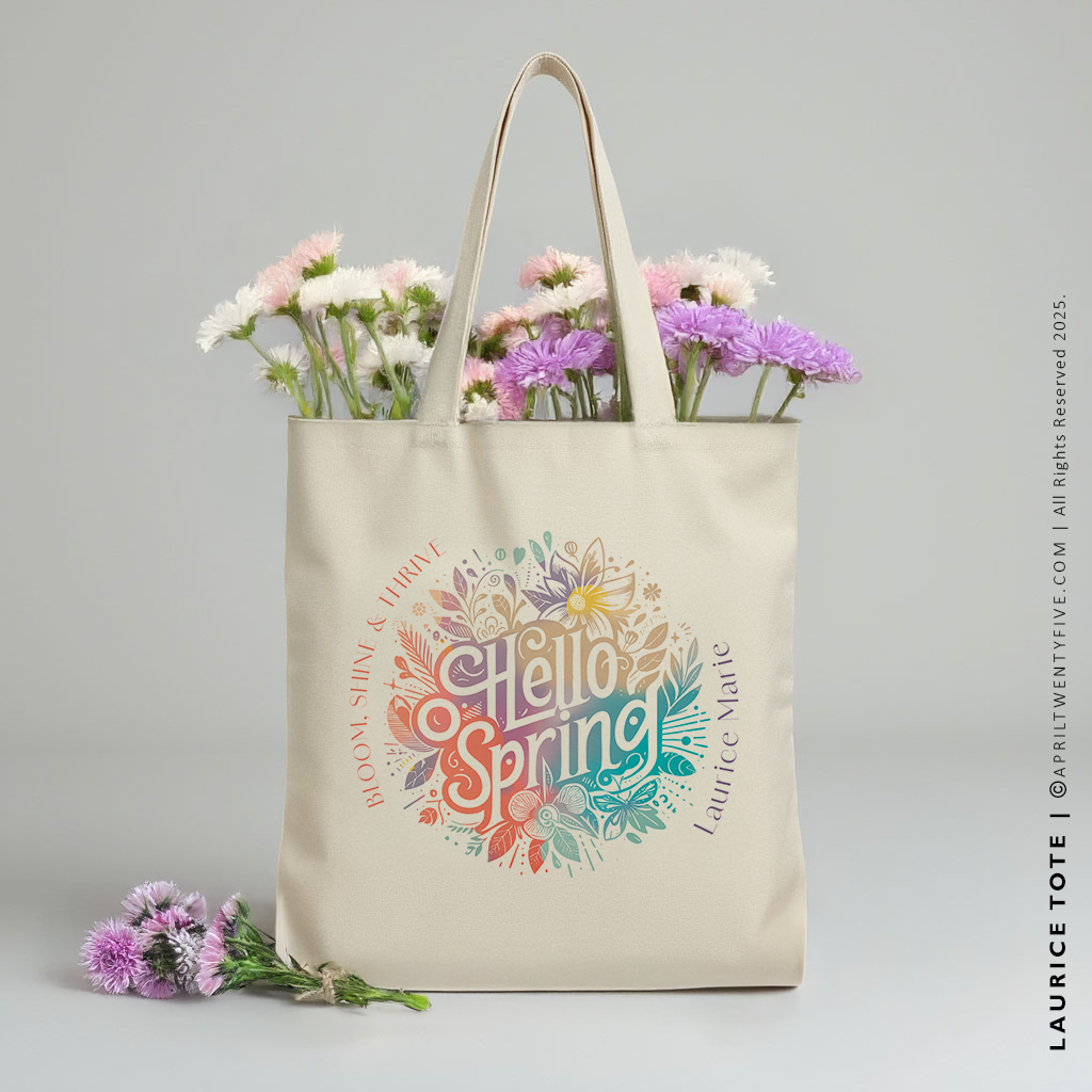 LAURICE | Hello Spring Tote (Personalized)