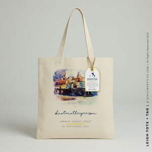 LEIGH | Atrani, Amalfi Coast Italy Watercolor Tote