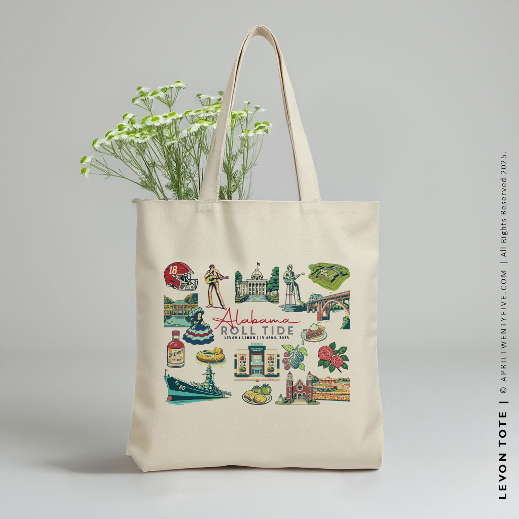 LEVON | Alabama Souvenir Tote (Personalized)
