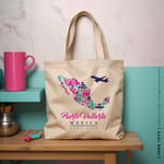 Load image into Gallery viewer, LINDA | Mexican Map Tote
