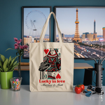 Load image into Gallery viewer, LINDSAY | Las Vegas King and Queen of Hearts Tote
