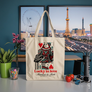 LINDSAY | Las Vegas King and Queen of Hearts Tote