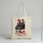 Load image into Gallery viewer, LINDSAY | Las Vegas King and Queen of Hearts Tote

