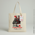 Load image into Gallery viewer, LINDSAY | Las Vegas King and Queen of Hearts Tote
