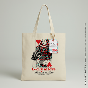 LINDSAY | Las Vegas King and Queen of Hearts Tote