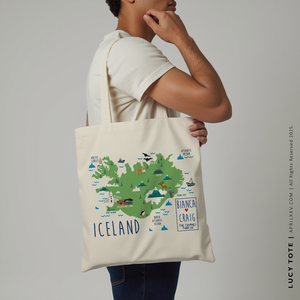 LUCY | Iceland Map Tote