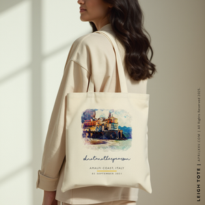 LEIGH | Atrani, Amalfi Coast Italy Watercolor Tote