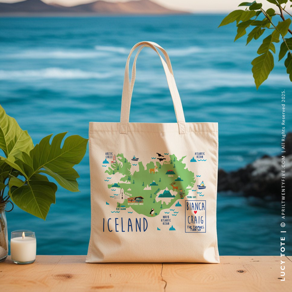 LUCY | Iceland Map Tote