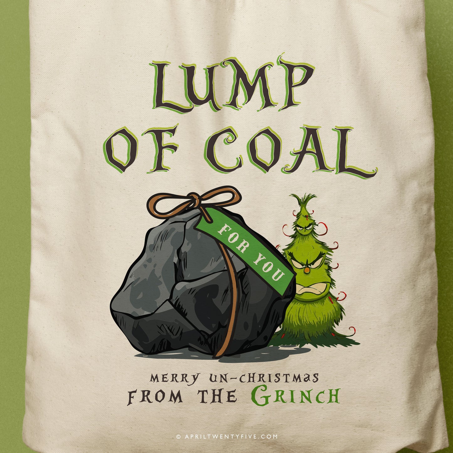 GRINCH | Lump of Coal Canvas Tote