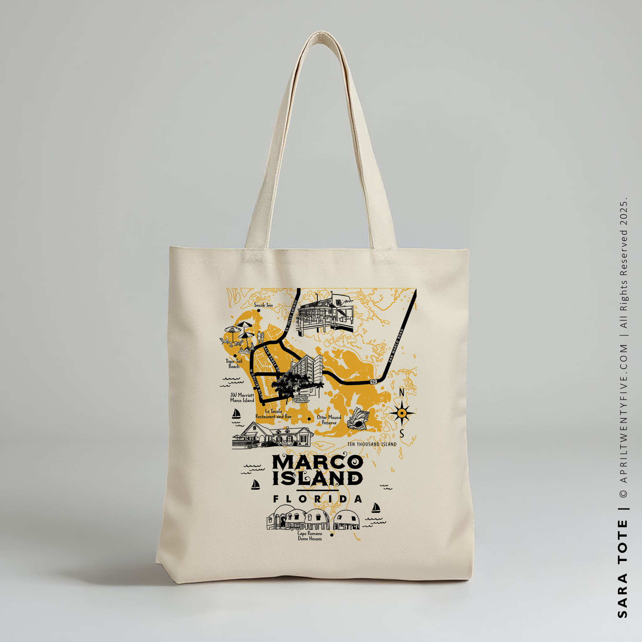 MARCO | Marco Island, Florida Map Tote