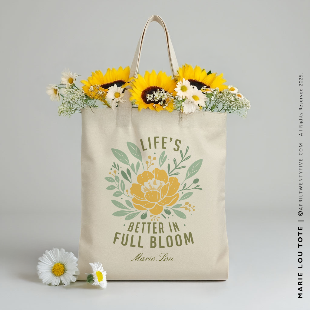 MARIE LOU | Life's Better in Full Bloom Tote