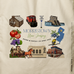 MOIRA | Morristown New Jersey Souvenir Tote (Personalized)