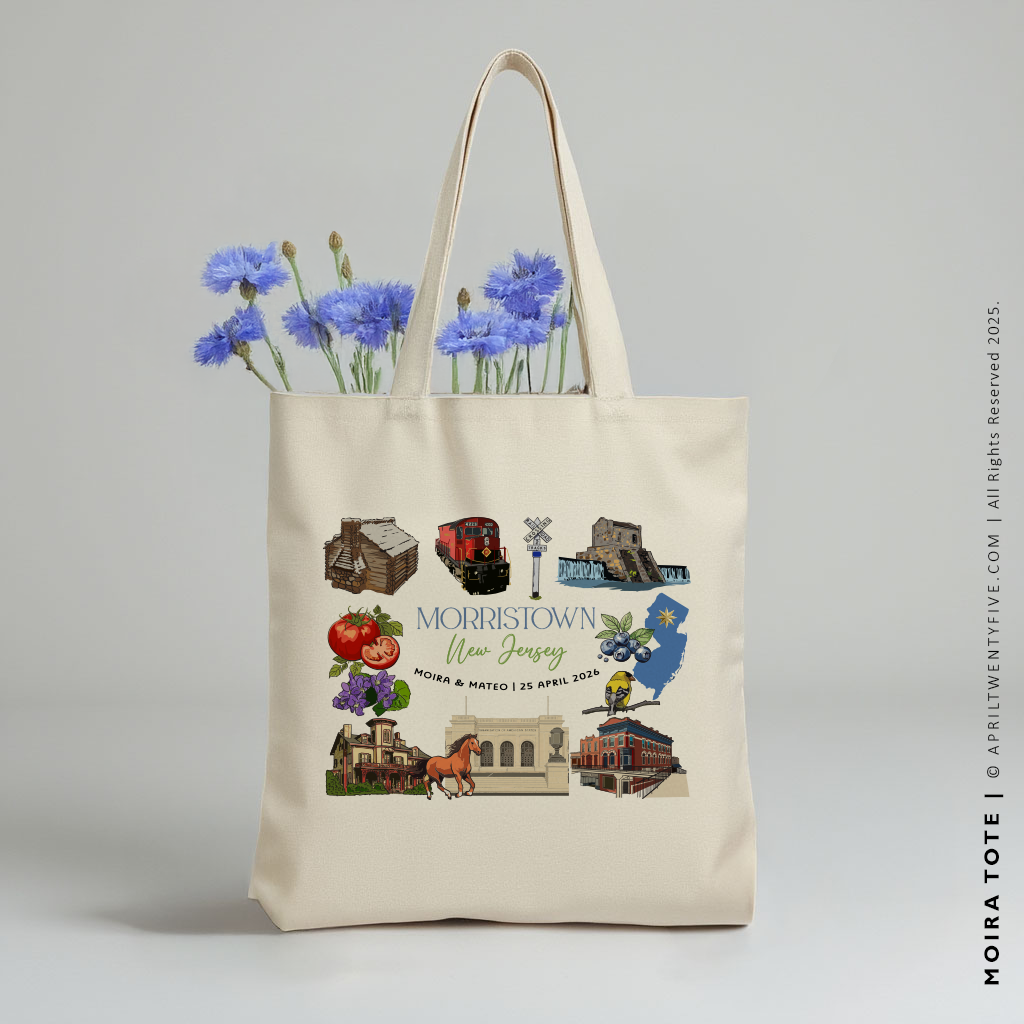 MOIRA | Morristown New Jersey Souvenir Tote (Personalized)