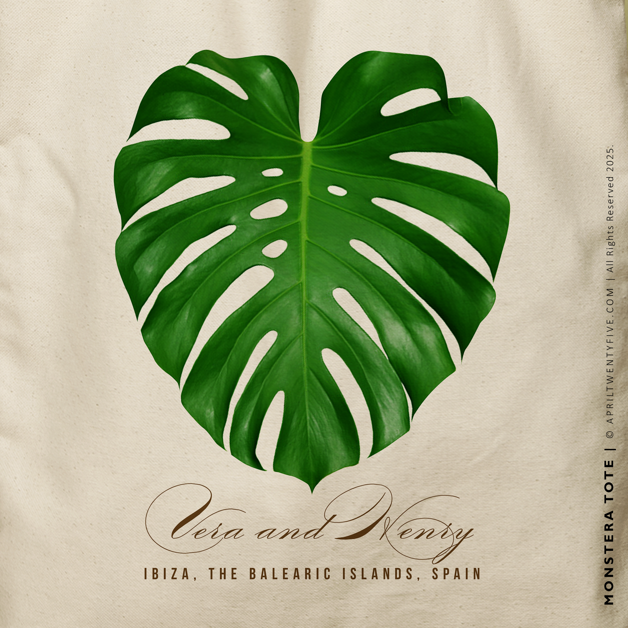 MONSTERA | Monstera Leaf Canvas Tote