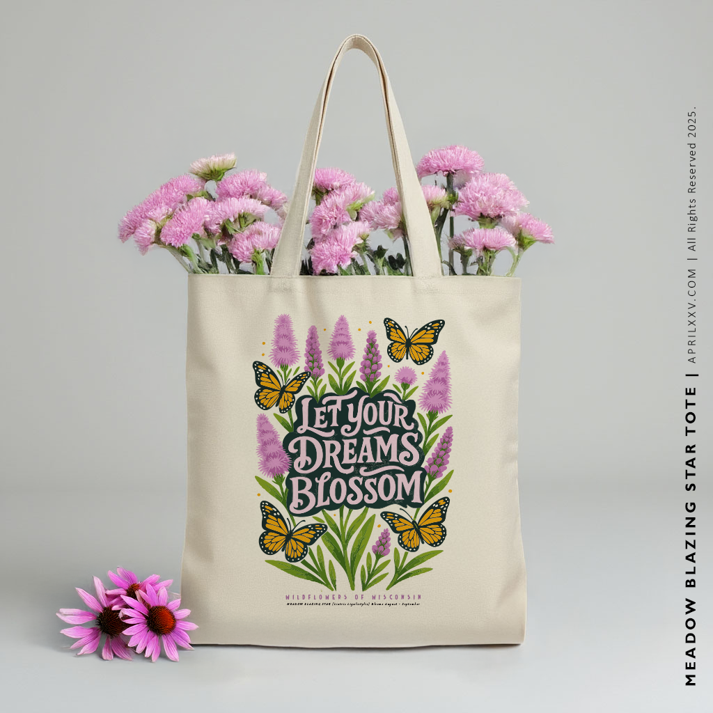 BLAZING STAR | Wildflowers of Wisconsin Tote