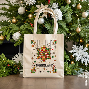 MINA | Christmas Canvas Tote