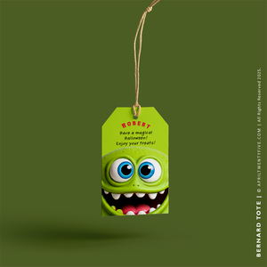 MONSTER BERNARD | Halloween Canvas Tote