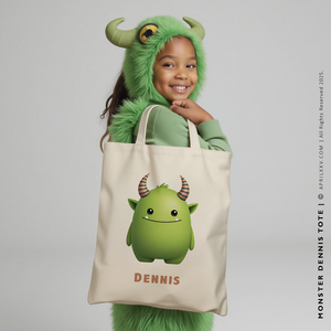MONSTER DENNIS | Halloween Canvas Tote