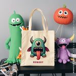 Load image into Gallery viewer, MONSTER ROBERT | Halloween Canvas Tote
