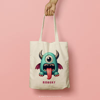 MONSTER ROBERT | Halloween Canvas Tote thumbnail