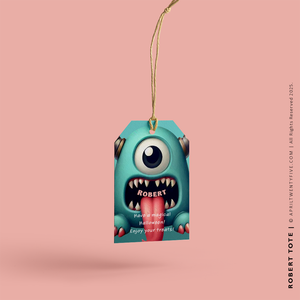 MONSTER ROBERT | Halloween Canvas Tote