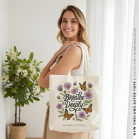 PURPLE ASTER | Wildflowers of Wisconsin Tote thumbnail