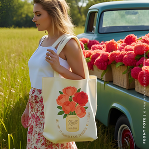 PEONY | Spring Tote (Personalized)