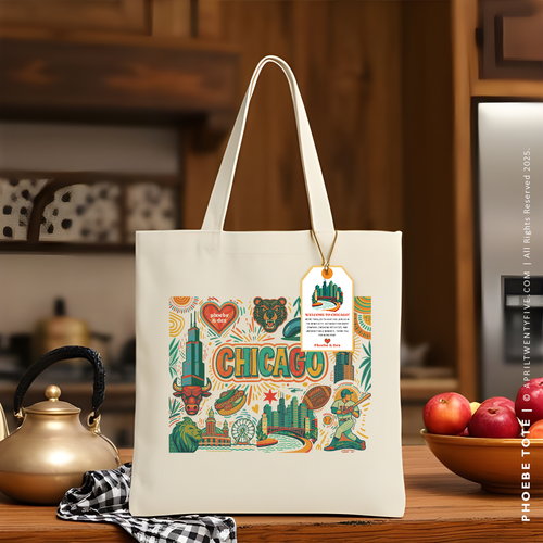 PHOEBE | Chicago, Illinois Canvas Tote