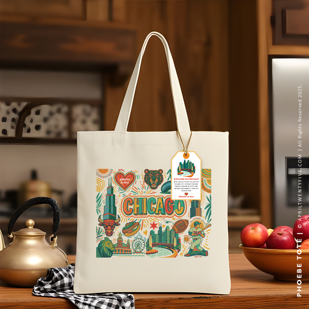 PHOEBE | Chicago, Illinois Canvas Tote