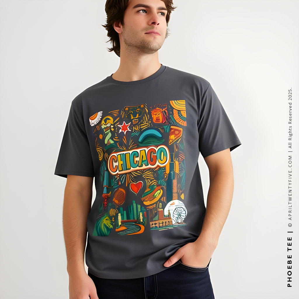 PHOEBE | Chicago Men's Graphic T-shirt