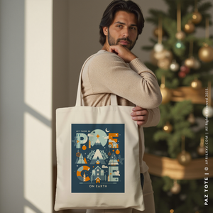 PAZ | Christmas Canvas Tote