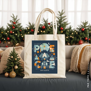 PAZ | Christmas Canvas Tote