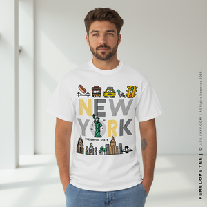PENELOPE | New York Men's Graphic T-shirt (Personalized)