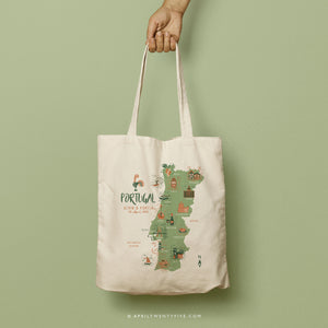 PORTIA | Portugal Map Tote