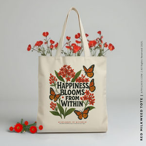 RED MILKWEED | Wildflowers of Wisconsin Tote