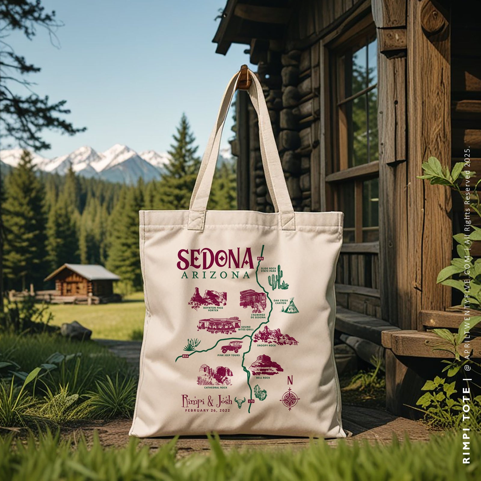 RIMPI | Sedona Arizona Map Tote