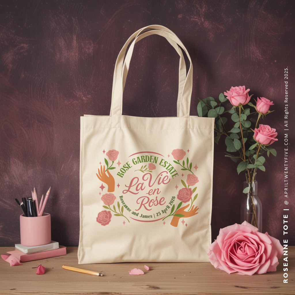 ROSEANNE | Rose Garden Wedding Tote