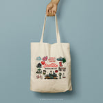 Load image into Gallery viewer, SEANNA | Seattle, Washington Travel Icons Tote
