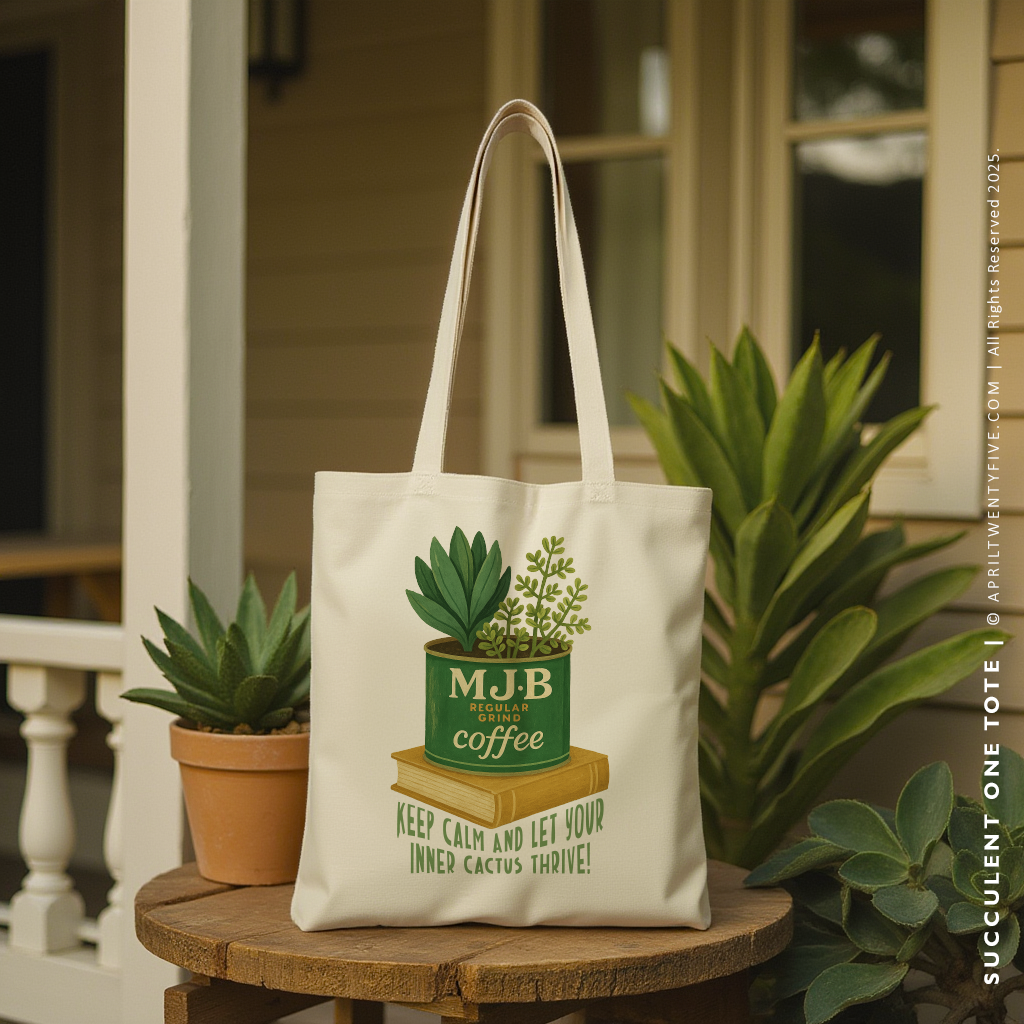 SUCCULENT 1 | Spring Tote
