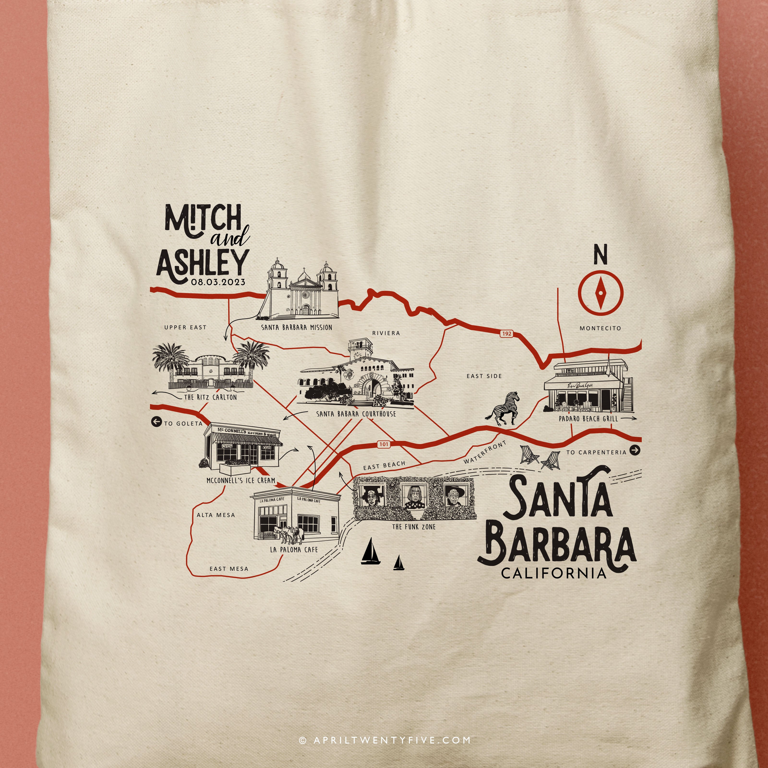 BARBARA | Santa Barbara California Tote