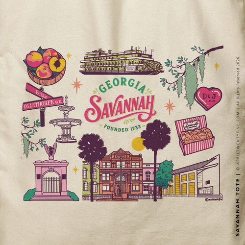 Savannah | Georgia Canvas Tote