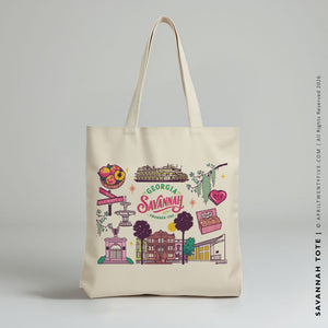 Savannah | Georgia Canvas Tote