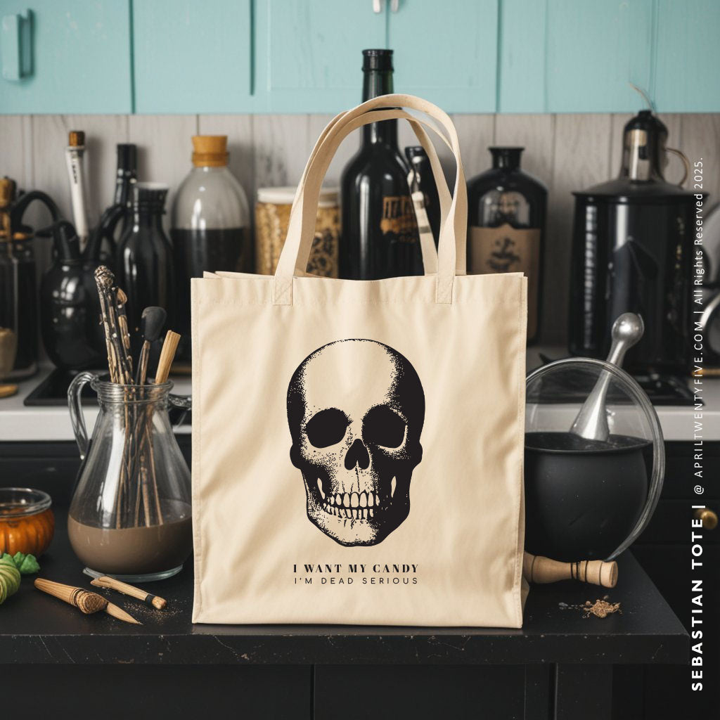 SEBASTIAN | Halloween Canvas Tote