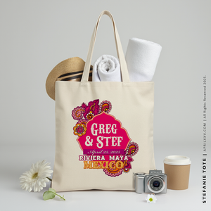 STEFANIE | Riviera Maya, Mexico Canvas Tote