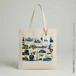 Load image into Gallery viewer, TEDDY | Milwaukee Wisconsin Souvenir Tote
