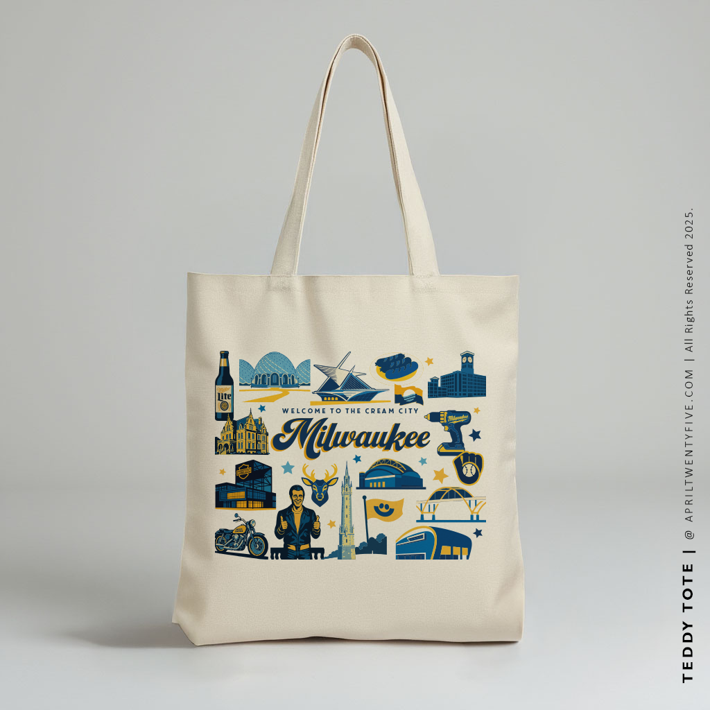 TEDDY | Milwaukee Wisconsin Souvenir Tote
