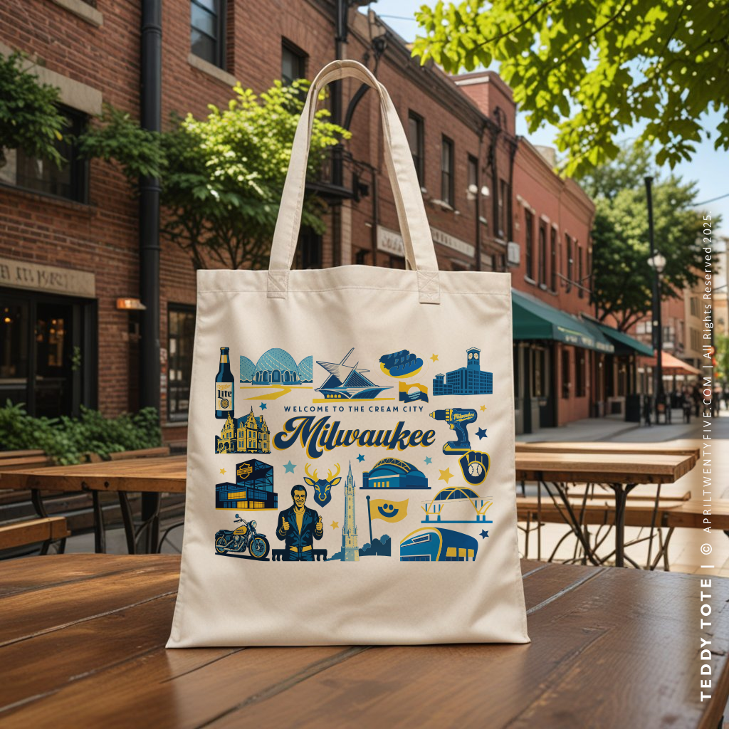 TEDDY | Milwaukee Wisconsin Souvenir Tote
